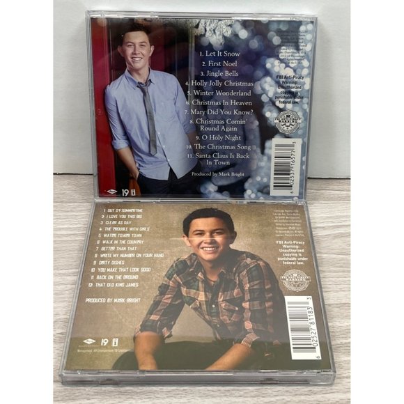 Scotty McCreery CD Lot Clear As Day and Christmas With Scotty Gospel Christian - Picture 2 of 5